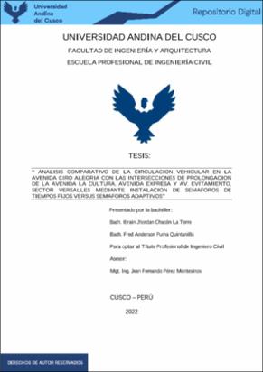 An lisis comparativo de la circulaci n vehicular en la Avenida